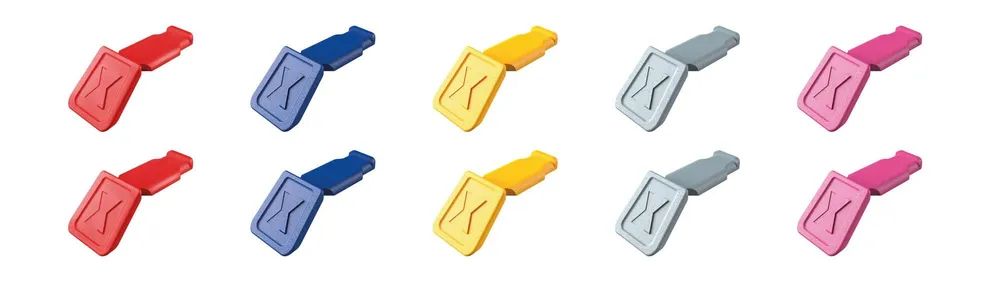 KNIPEX ColorCode Clips Farbmischung 1 (10 Stück)