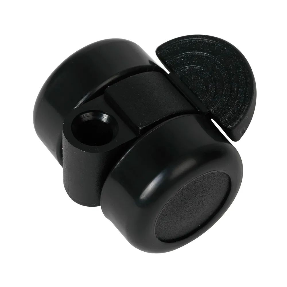 Maier H.C.GmbH Möbelrollen Doppel-Lenkrolle Mini hart Kunststoff schwarz Feststeller 36 mm 50 kg