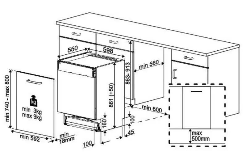 elektrabregenz Einbau-Geschirrspüler MGIV 56580 XL
