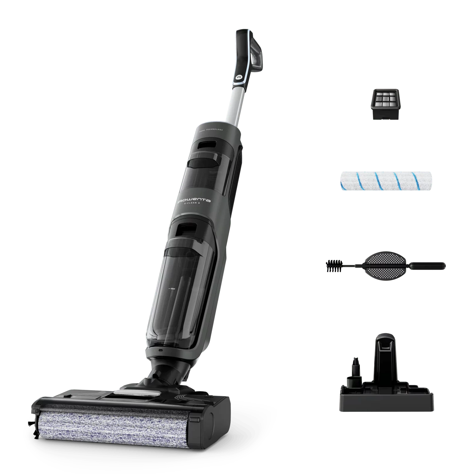 ROWENTA GZ5037 2-in-1 Nass-Trockensauger X-Clean 4  - Anthrazit 
