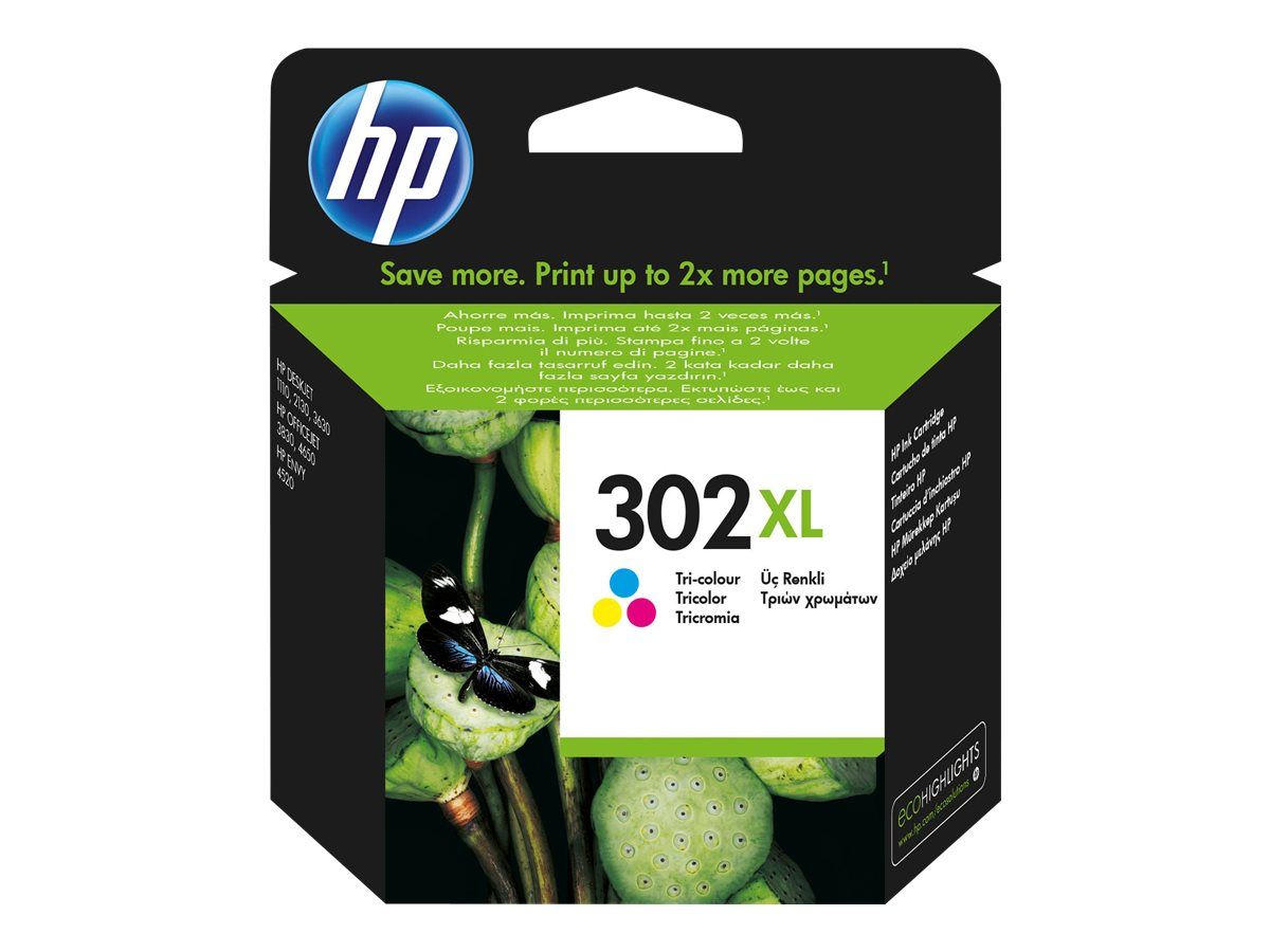 HP Tinte dreifarbig Nr. 302XL (F6U67AE)