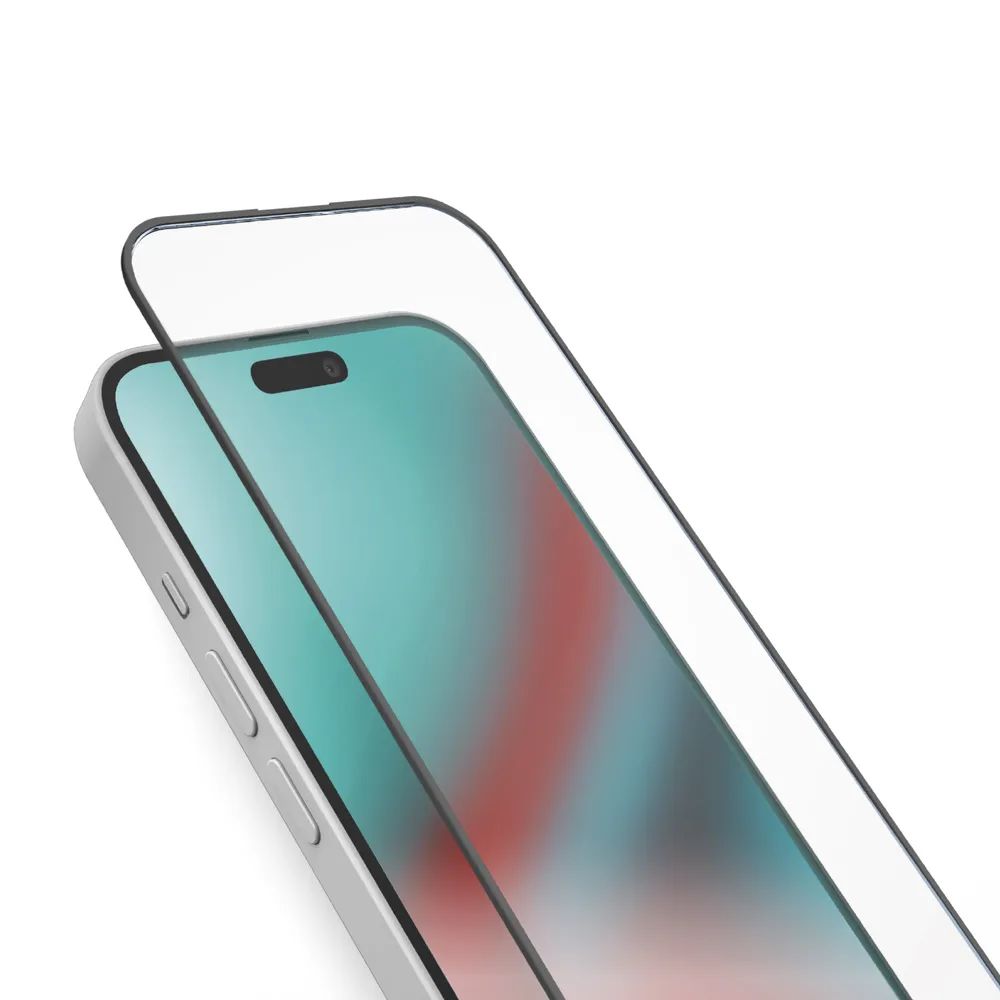 SBS Displayschutzglas Fullscreen für iPhone 15 PLUS/16 PLUS, 2,5D