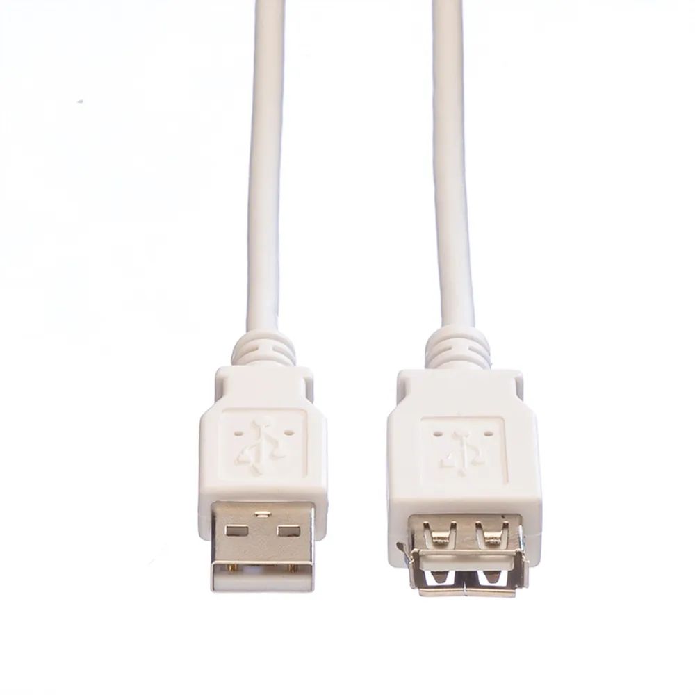 VALUE USB 2.0 Verlängerungskabel, Typ A-A, ST/BU, weiß, 1,8 m