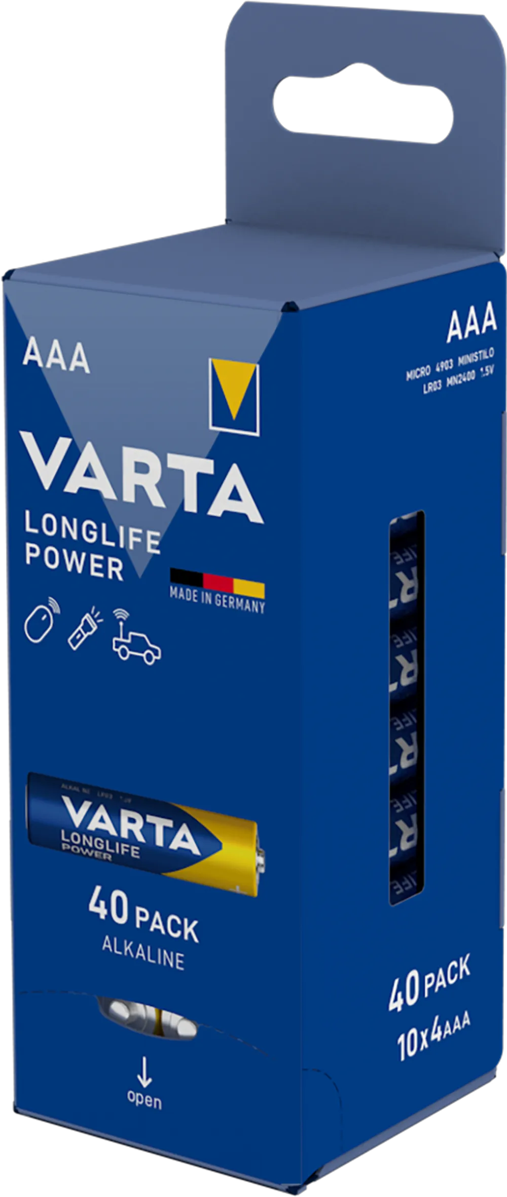 VARTA LONGLIFE Power AAA Batteriespender 40