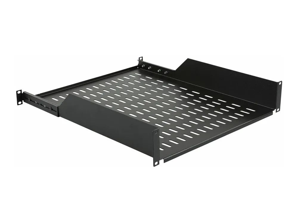 Lanview by Logon - Rack - Regal - front,1U rear connected, d=550 mm - RAL 9005, Schwarz - 2U - 48.3 cm (19")