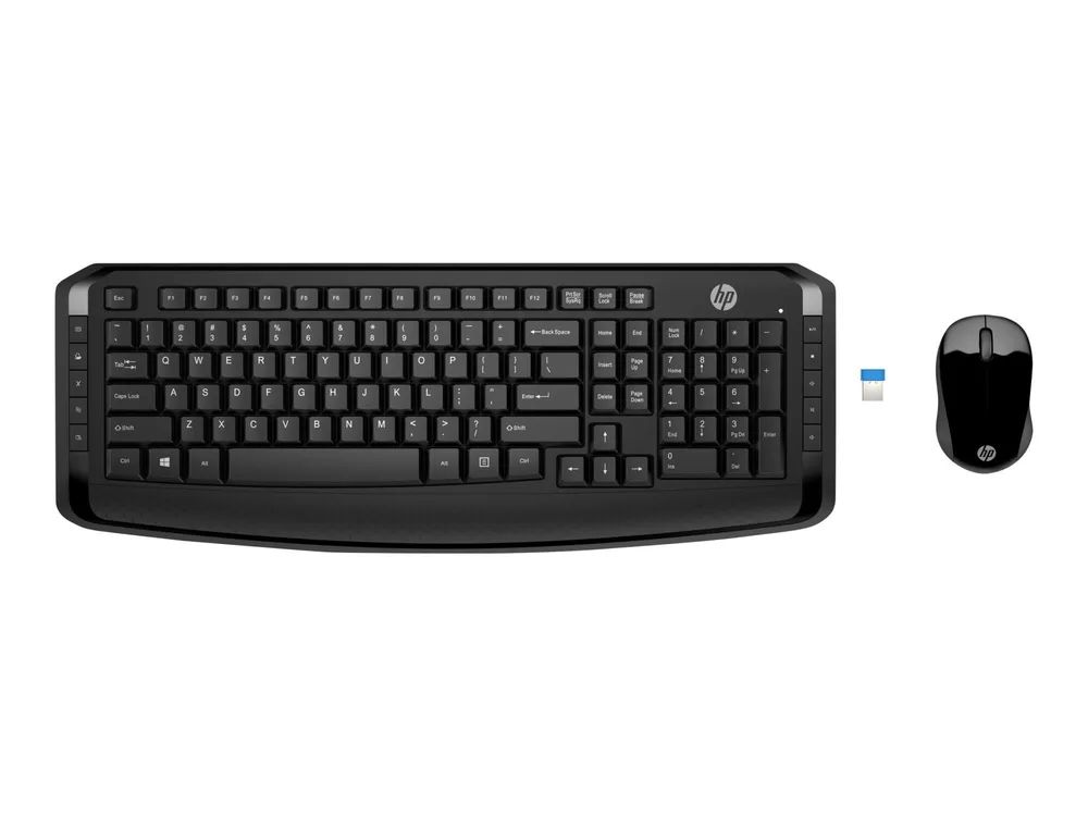 HP 300 - Tastatur-und-Maus-Set - kabellos - QWERTZ