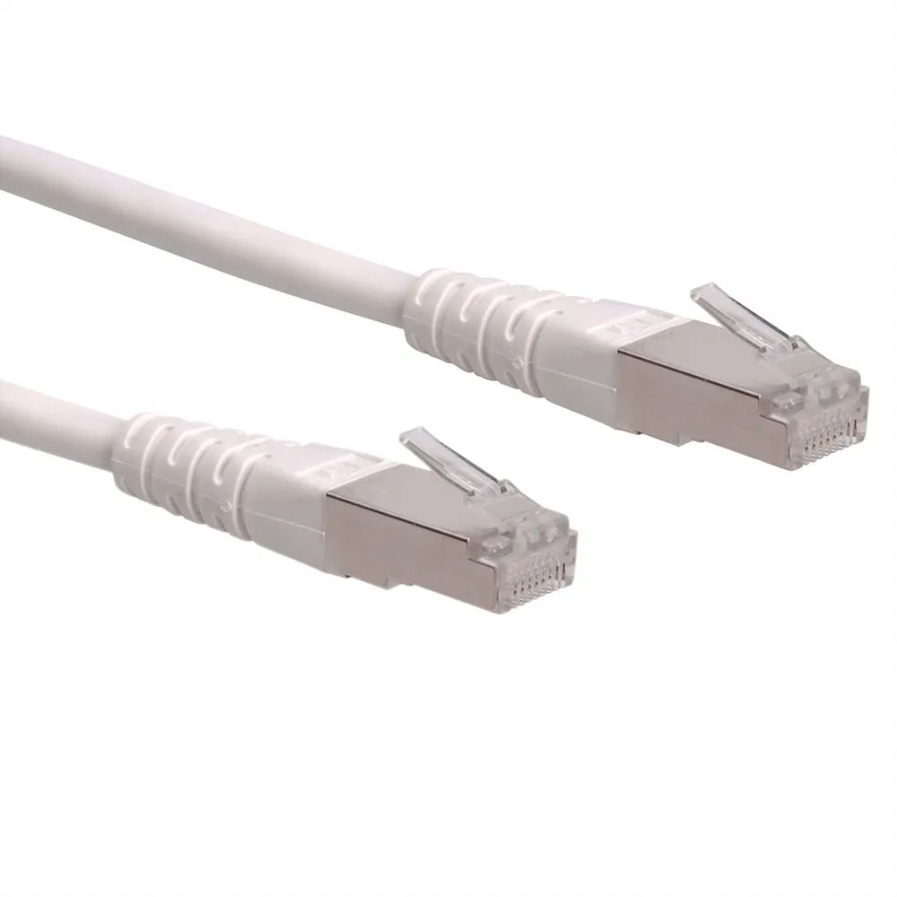 ROLINE Patchkabel Cat.6 (Class E) S/FTP (PiMF), weiß, 0,3 m