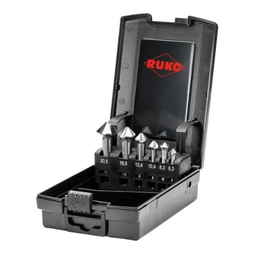 RUKO ULTIMATECUT Kegelsenker-Satz HSSCo5 DIN 335 Form C 90 Grad