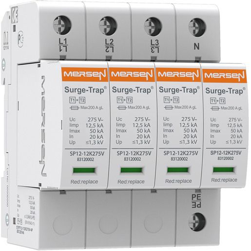 Mersen Ü-ABLEITER T1+2 275V 4P TNS / MERSEN STPT12-12K275V-4P 83120144