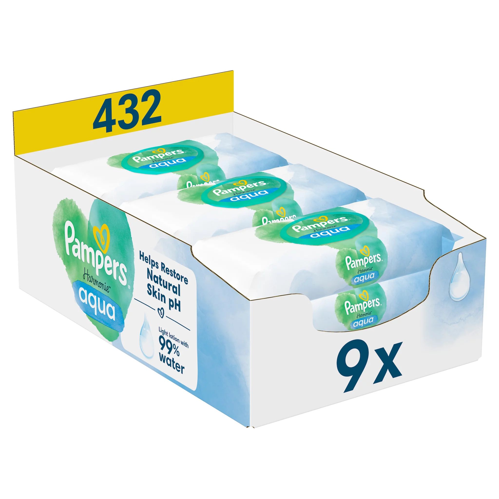 Pampers Feuchte Tücher Harmonie Aqua 9x