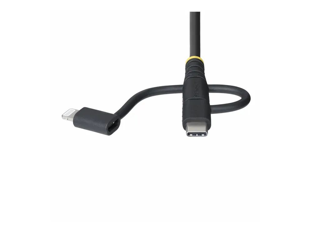 StarTech.com 3.3ft USB Multi Charging Cable, Lightning/Micro-USB/Type-C