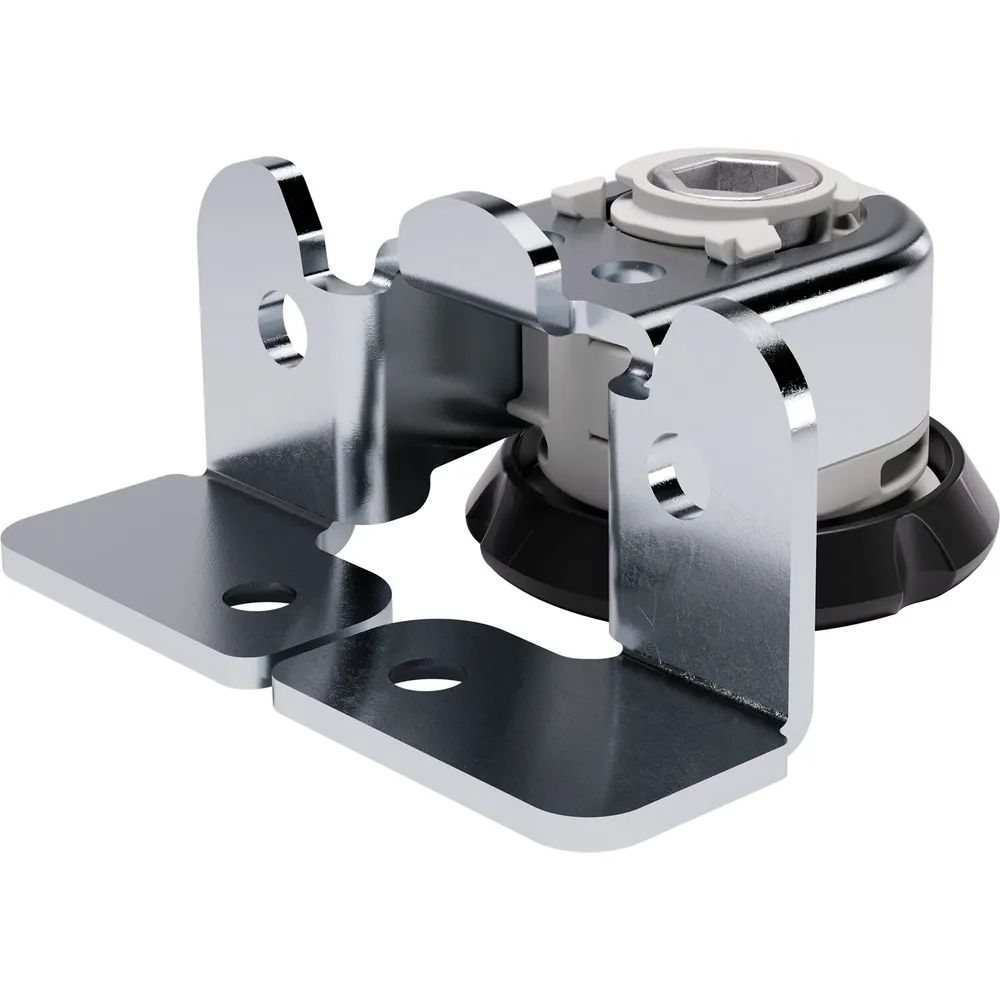ITALIANA FERRAMENTA Höhenversteller Integrato Tech A Höhe 23mm, Zamak/KS schwarz
