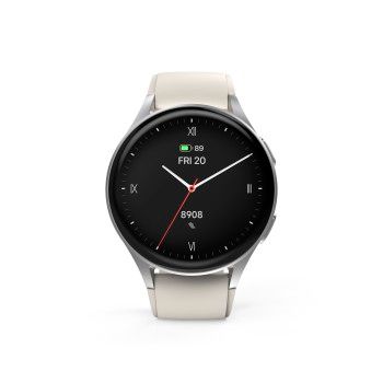 Hama Smartwatch "8900", GPS, AMOLED 43 mm, Telefonfunktion, Alexa, rund, Silber