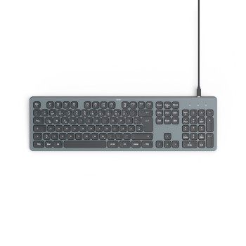 Hama USB-Tastatur "CK-400", beleuchtet, kabelgebunden, Schwarz, QWERTZ DE