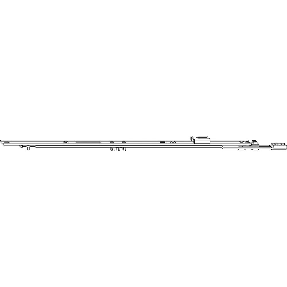 ROTO NT/NX Mittelverschluss Stulpflügelgetriebe oben L=400 mm kuppelbar silber