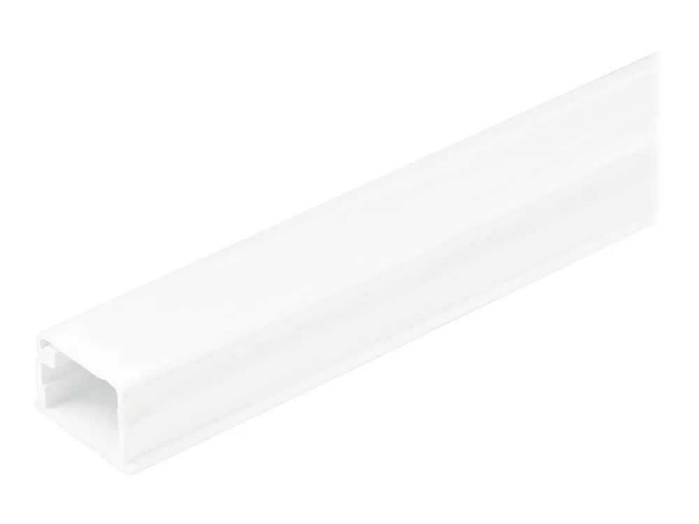 StarTech.com Solide Kabelführung mit Klebeband und Abdeckung, 19 x 13 mm und 1,8m Länge, PVC Netzwerk-/Stromkabel Kanalsystem, UL geprüft (CBMOWD2013)