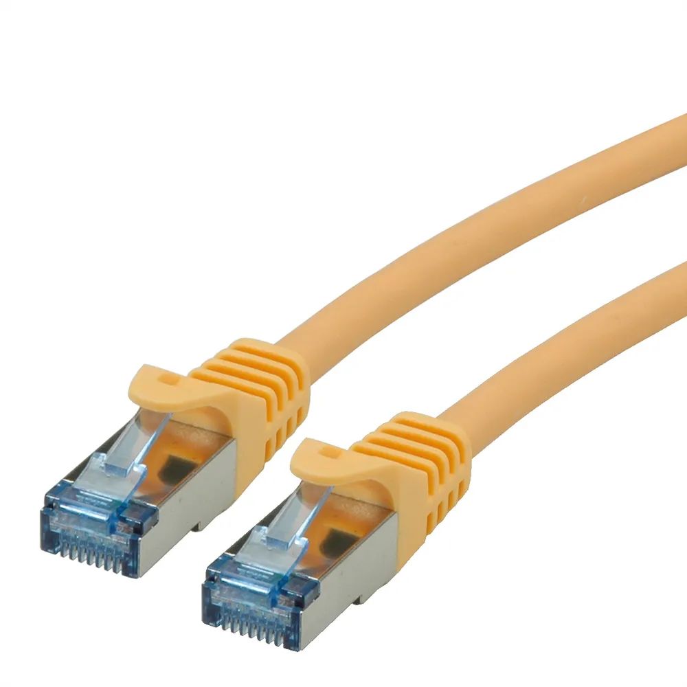 ROLINE Patchkabel Cat.6A S/FTP (PiMF), Component Level, LSOH, gelb, 0,3 m