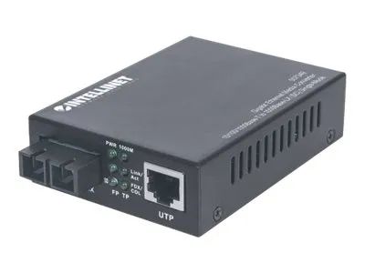 Intellinet Gigabit Ethernet Single Mode Media Converter, 10/100/1000Base-T to 1000Base-Lx (SC)