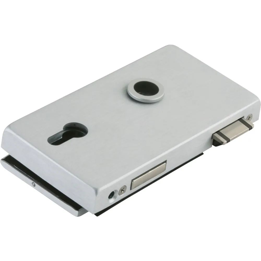 Dorma-Glas Schloss JUNIOR OFFICE CLASSIC PZ mit Wechsel, links,silber eloxiert(11.280)