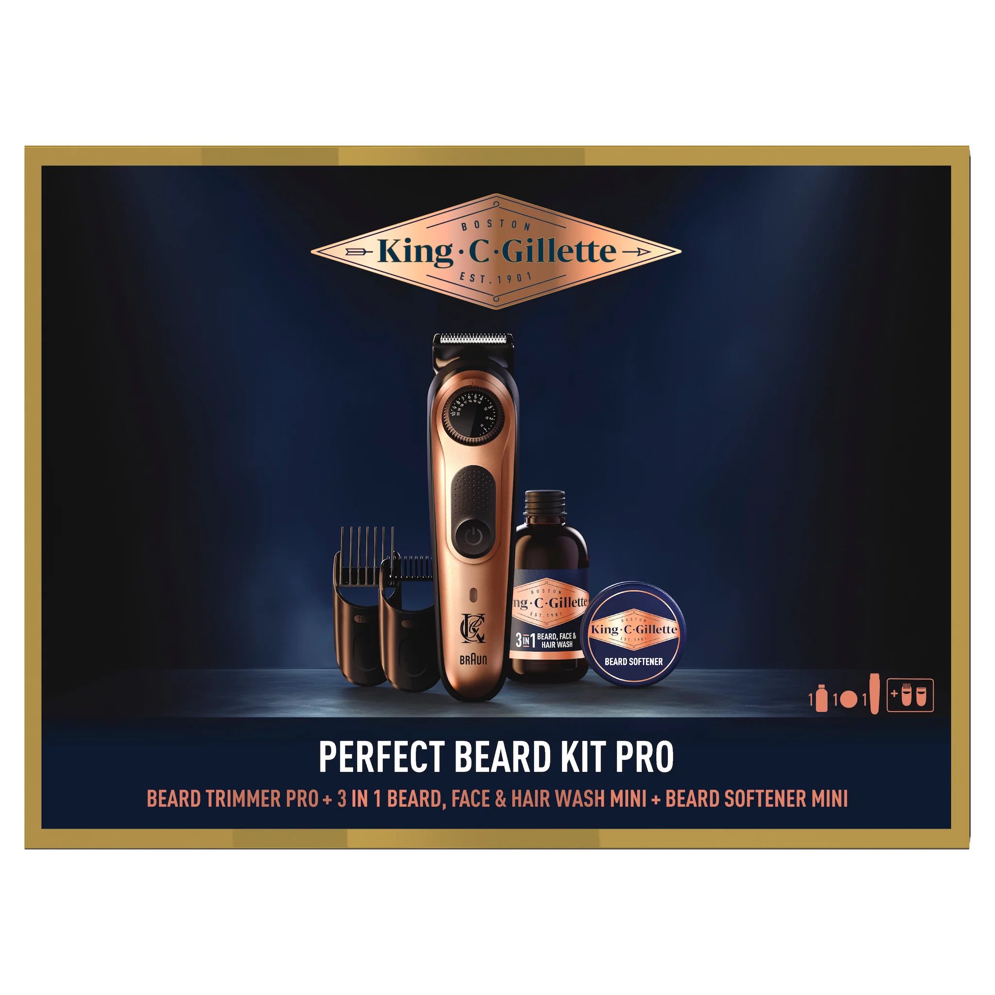 King C. Gillette Trimmer Geschenkset