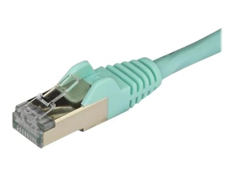 StarTech.com 1,5m CAT6a Kabel - Türkis - Patchkabel - STP- Snagless-RJ45 - Patch-Kabel - RJ-45 (M)