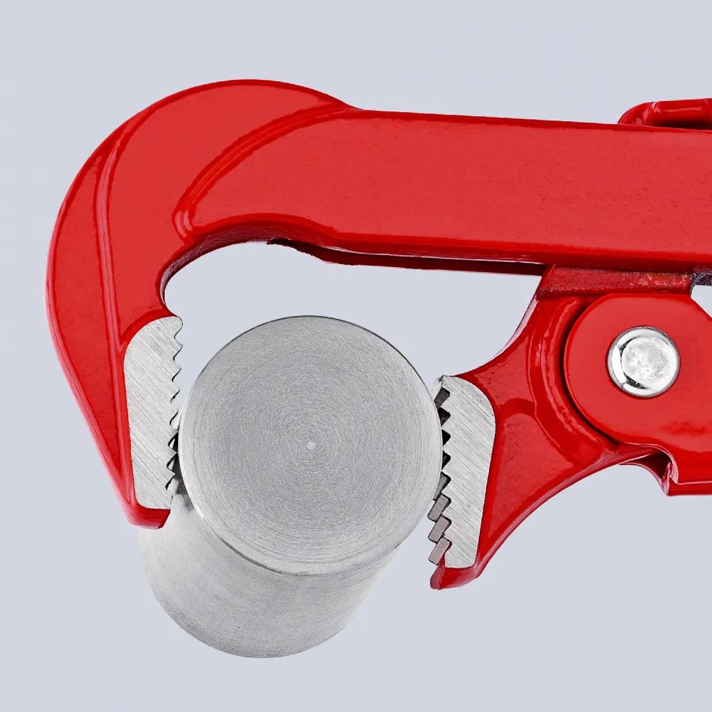 KNIPEX Rohrzange 90° rot pulverbeschichtet 310 mm
