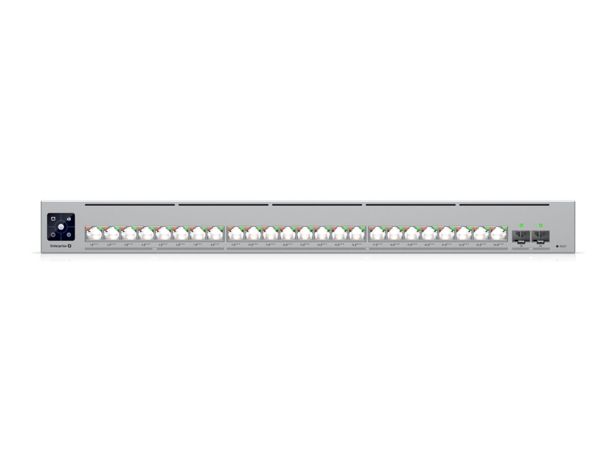 Ubiquiti UniFi Enterprise Campus 24 PoE - Switch - L3 - managed - 8 x 2.5GBase-T + 16 x 10Gb Ethernet + 2 x 25 Gigabit SFP28 - an Rack montierbar - PoE Class 4 (1050 W)