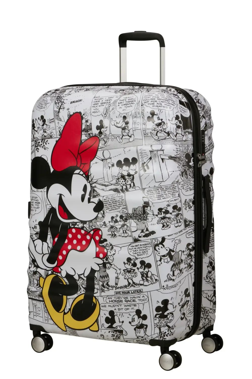 AMERICAN TOURISTER WAVEBREAKER SPIN.77/28, MINNIE COMICS WHITE