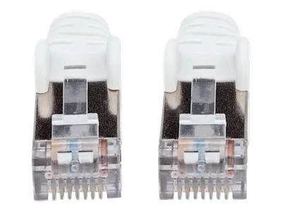 Intellinet Network Patch Cable, Cat7 Cable/Cat6A Plugs, 20m, White, Copper, S/FTP, LSOH / LSZH, PVC, RJ45, Gold Plated Contacts, Snagless, Booted, Lifetime Warranty, Polybag - Netzwerkkabel - RJ-45 (M)