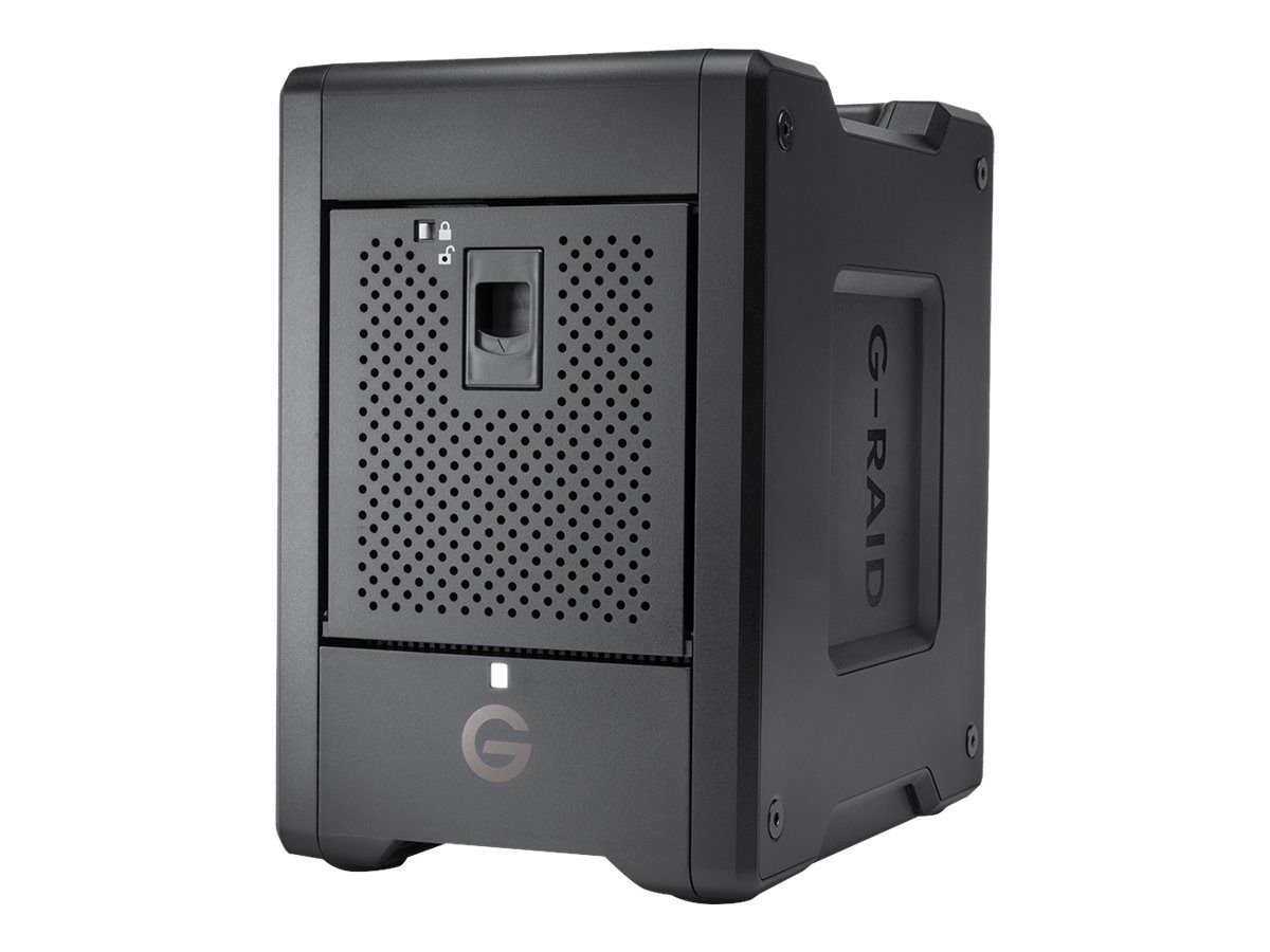 SanDisk Professional G-RAID SHUTTLE 4 - Festplatten-Array - 24 TB - 4 Schächte - HDD 6 TB x 4 - Thunderbolt 3, USB 3.2 Gen 2 (extern)