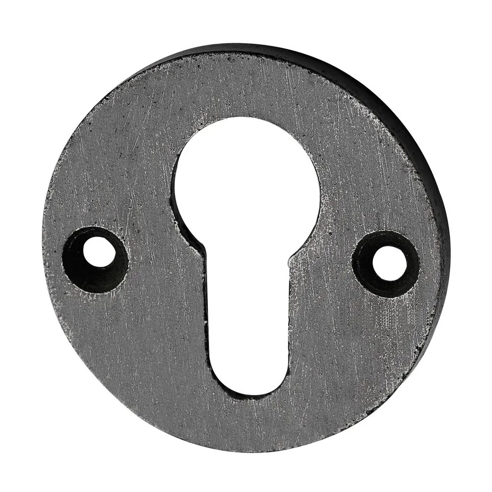 SCHÖRGHOFER Zylinderrosette PZ, ø 50 mm, Höhe 3 mm, Eisen verzinkt alt gebürstet