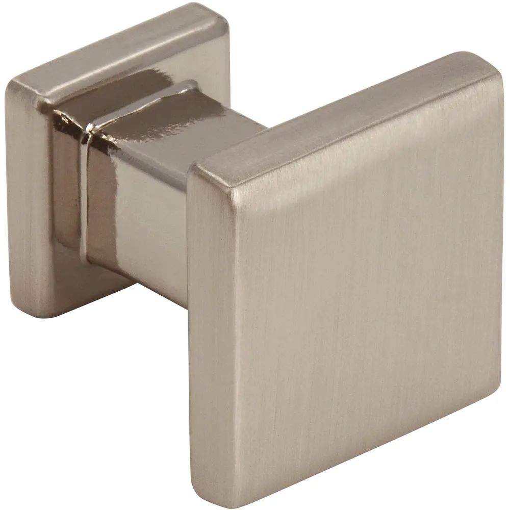 Siro Möbelknopf Baios 20 x 20 mm, Zinkdruckguss vernickelt feingeschliffen