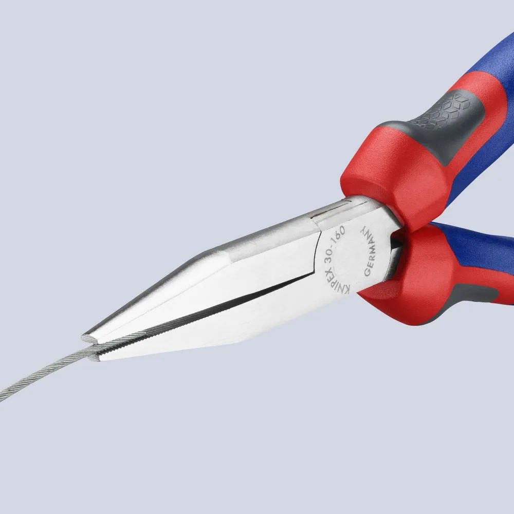 KNIPEX Langbeckzange mit Comfort-Griffen verchromt 160 mm