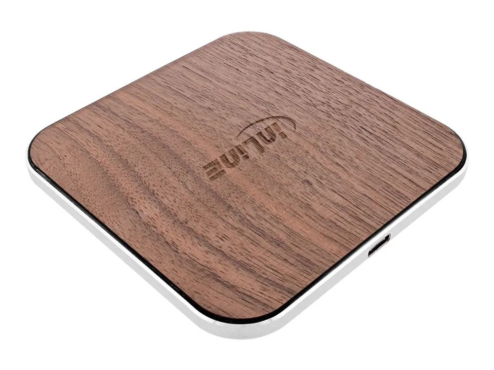 InLine Qi woodcharge - wireless fast charger - 5/7,5/10W/15W - USB-C