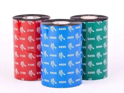 Zebra 4800 Resin - Schwarz - 220 mm x 450 m