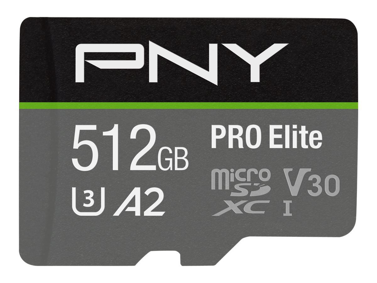 PNY PRO Elite - Flash-Speicherkarte (microSDXC-an-SD-Adapter inbegriffen)