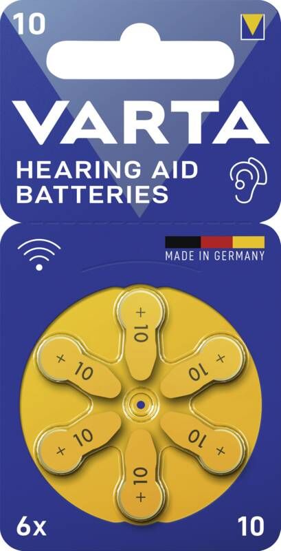 Varta 10 Hörgeräte Batterie 6-er Blister