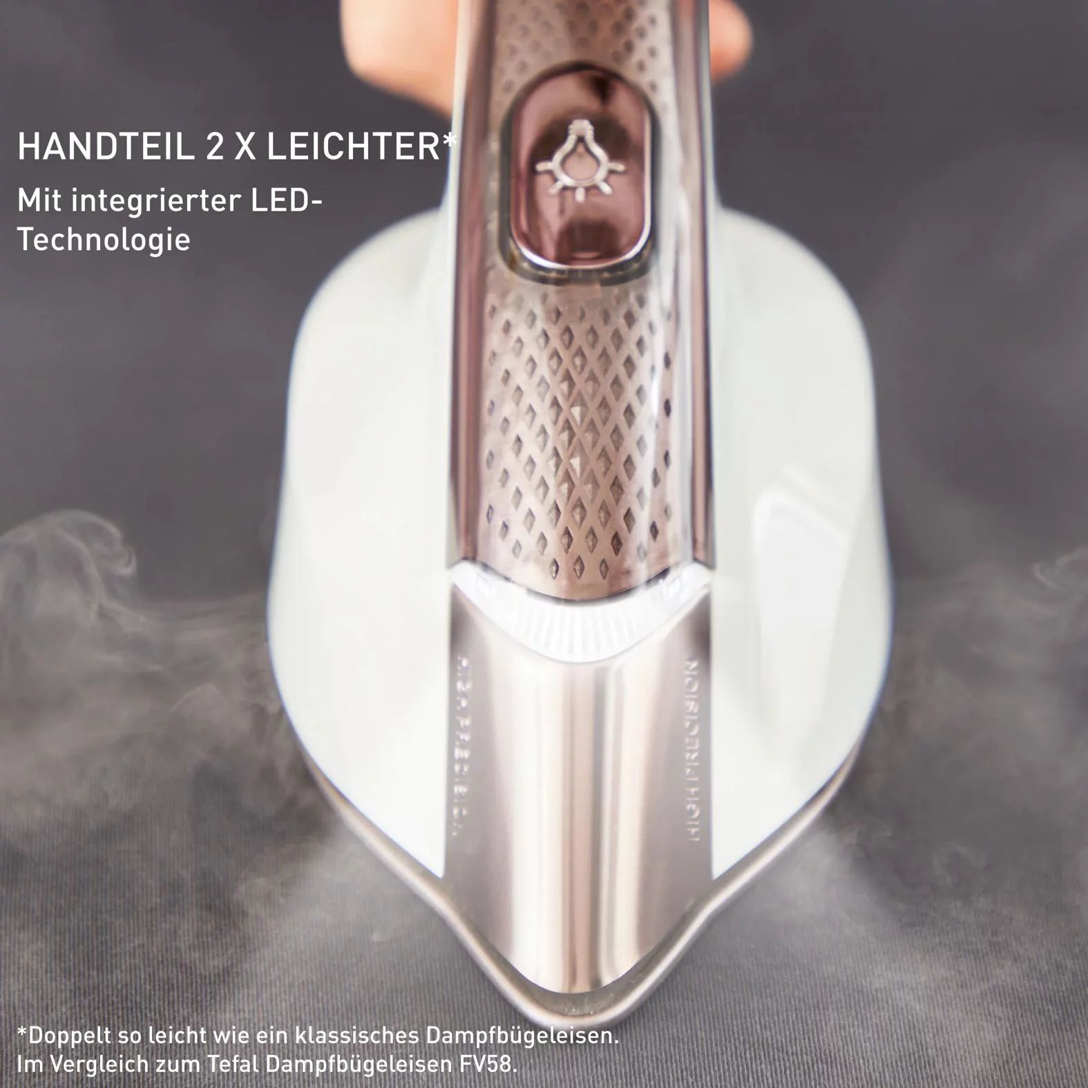 Tefal All-in-One Dampfbügellösung IXEO Vision - Weiß und Zimtrosa