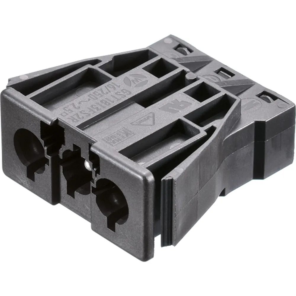 BACHMANN Einbaustecker GST18/3 schwarz