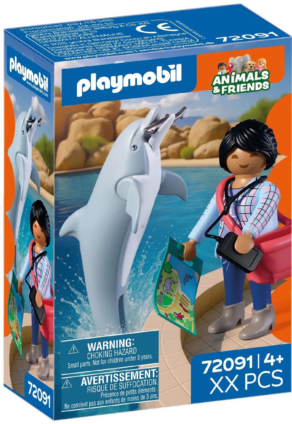 PLAYMOBIL 72091 Animals & Friends Zoo Delfin und Besucherin