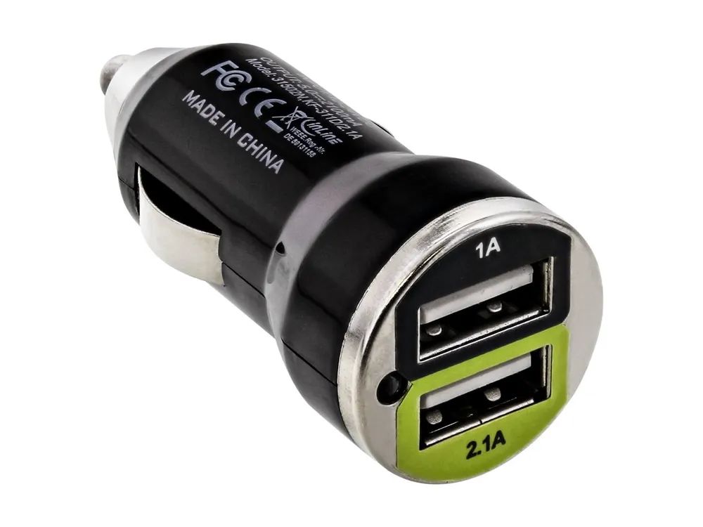 InLine USB KFZ Ladegerät Stromadapter - 12/24VDC zu 5V DC/2.1A - Mini