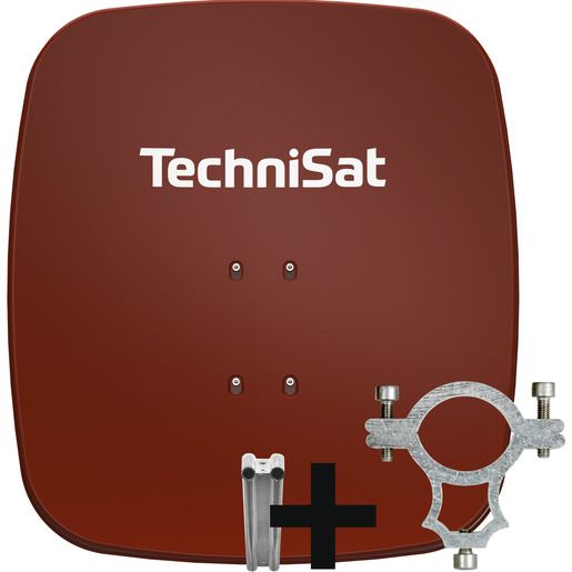 TechniSat SAT-SPIEGEL 65CM+AZ+SCHELLE / TECHNI 2465/1444 65 ROT 2465/1444