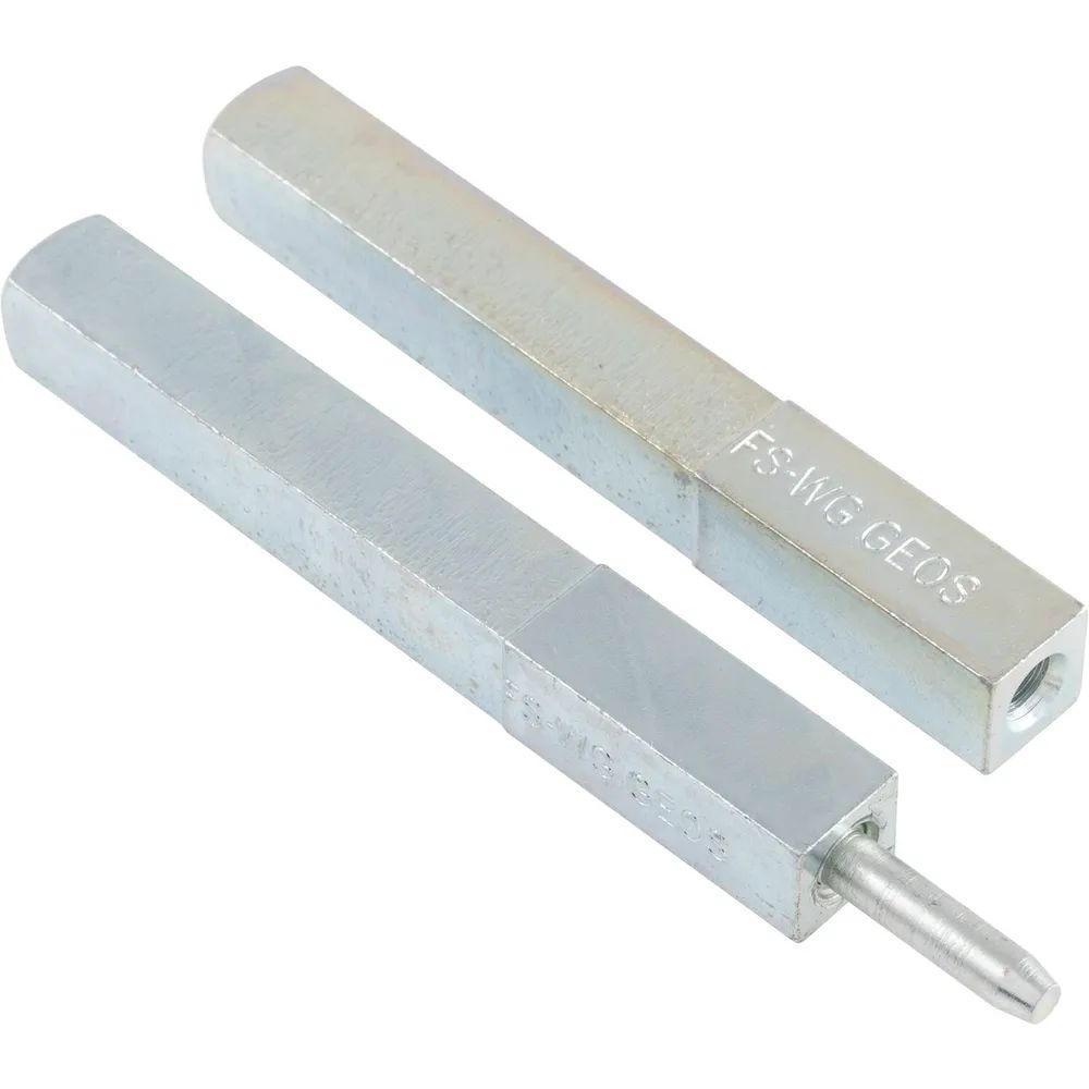 Grundmann Drückerstift GEOS 247V geteilt, LI 70 x LA 70, VK: 8,5/9/8,5 mm, Stahl verzinkt