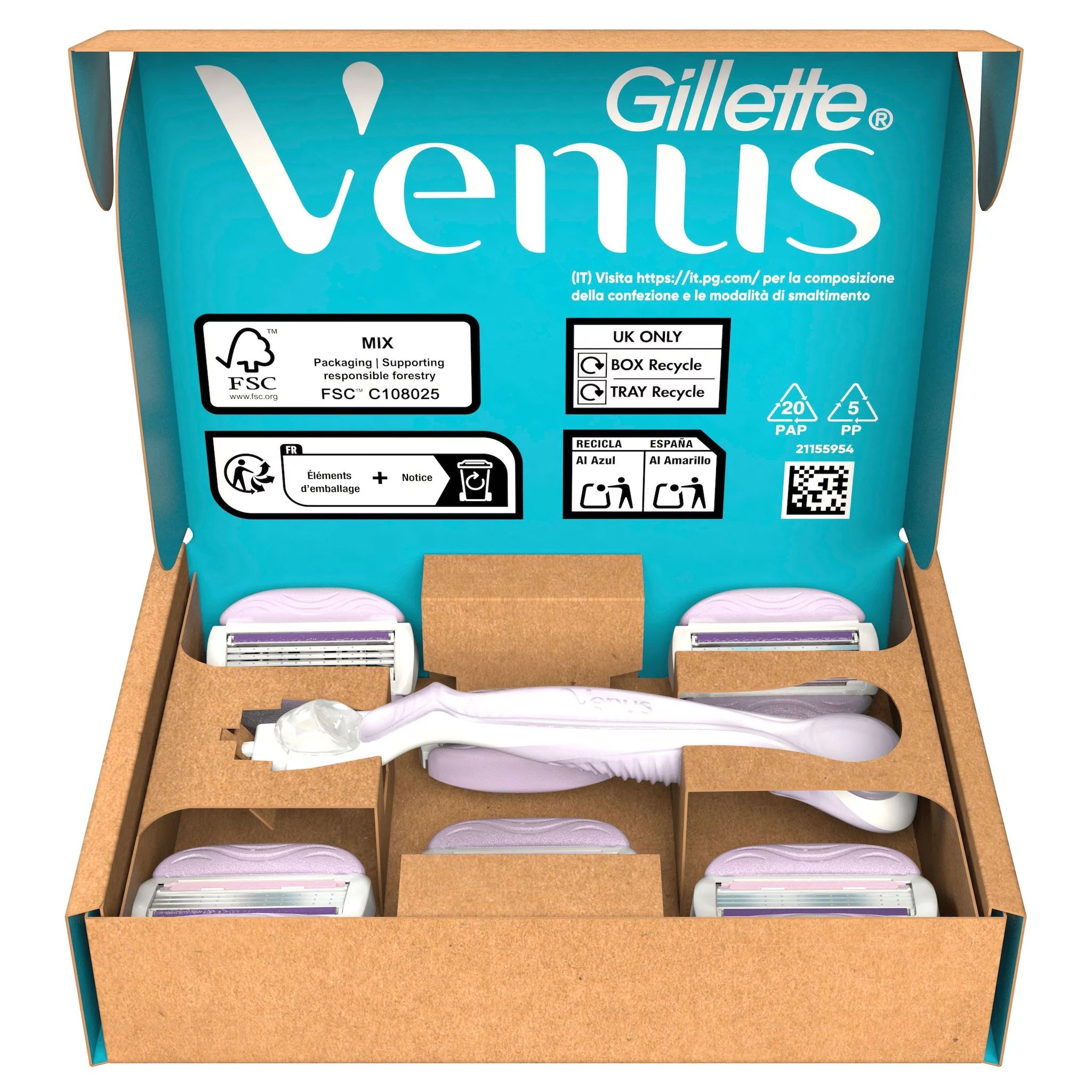 Gillette Venus Comfortglide Breeze Systemklingen 6er + Handstück - Onlineversand Variante