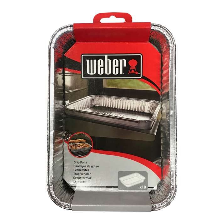 Weber Alu-Tropfschalen, klein, 10 Stück