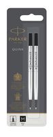 Parker Quink - Nachfüllpatrone - Schwarz - Mittel (Packung mit 2)
