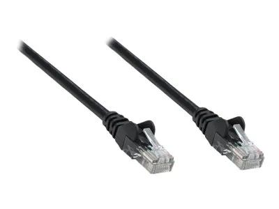 IC Intracom Intellinet Network Patch Cable, Cat5e, 5m, Black, CCA, U/UTP, PVC, RJ45, Gold Plated Contacts, Snagless, Booted, Lifetime Warranty, Polybag - Patch-Kabel - RJ-45 (M)