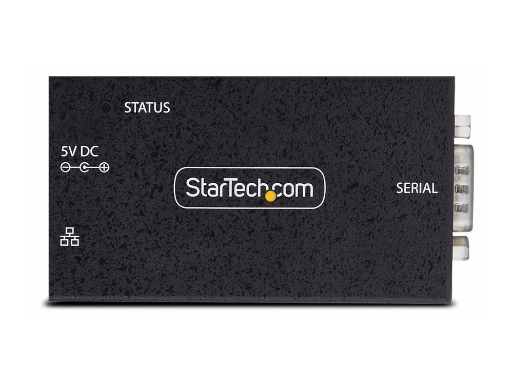 StarTech.com Serial to Ethernet Adapter, IP LAN to RS232 DB9 Converter