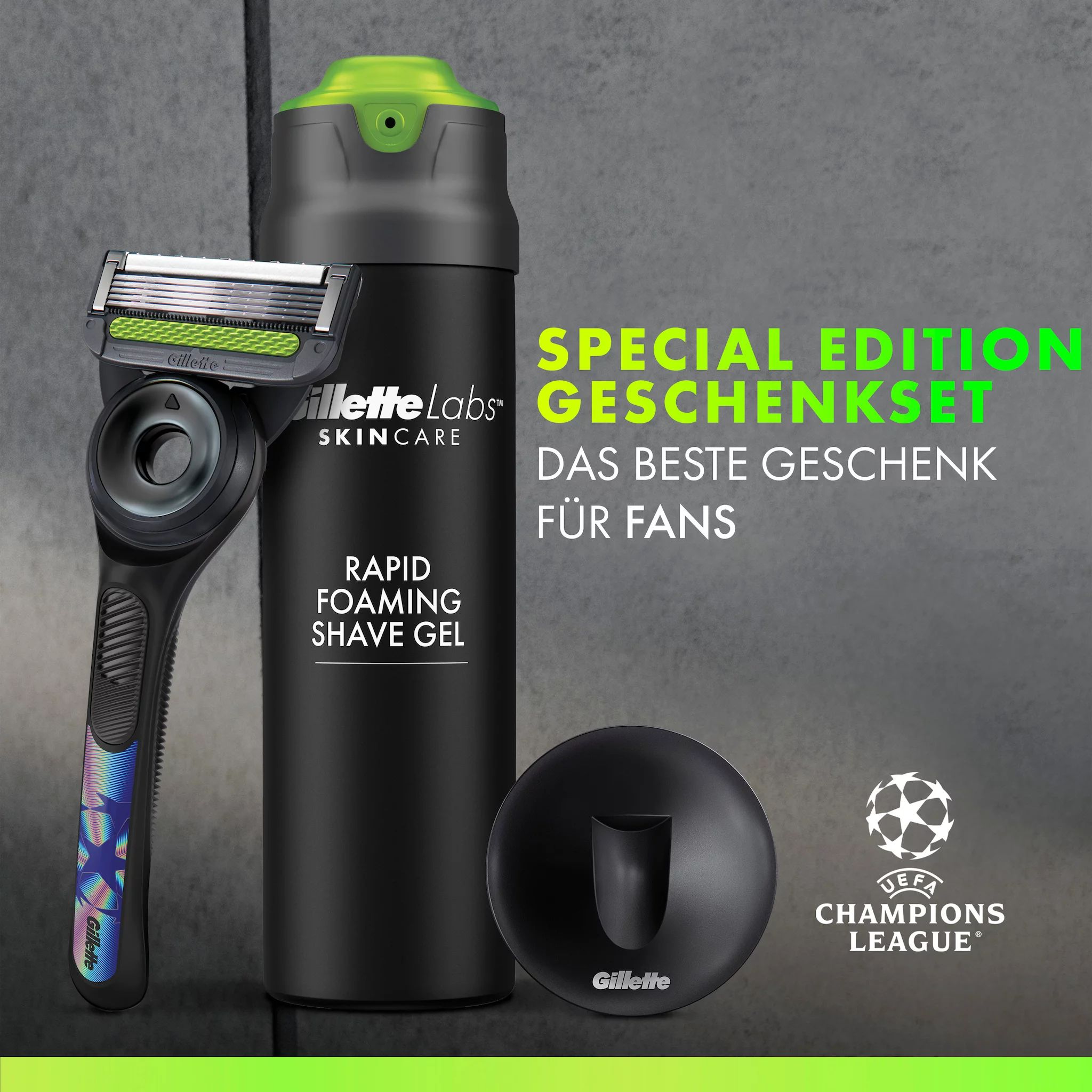 Gillette Labs Geschenkset "UEFA Champions League"