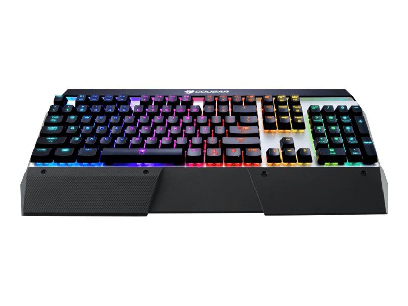 Cougar Gaming Attack X3 RGB - Full-size (100%) - USB - Mechanischer Switch - QWERTZ - RGB-LED - Schwarz - Silber